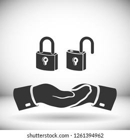 lock icon. Vector  Eps 10 