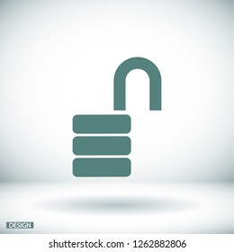  lock icon. Vector  Eps 10 