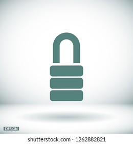 lock icon. Vector  Eps 10 