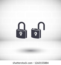 lock icon. Vector  Eps 10 