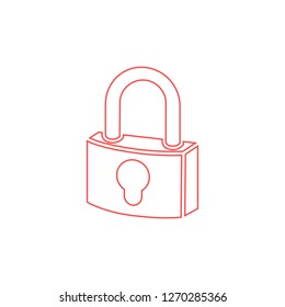 lock icon. Vector  Eps 10 