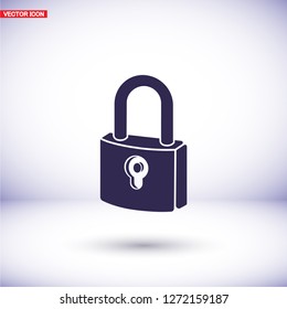 lock icon. Vector  Eps 10 