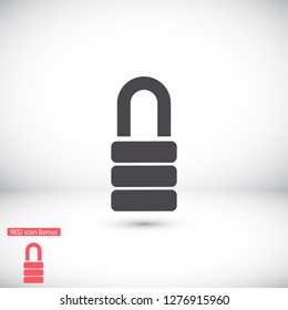  lock icon. Vector  Eps 10 