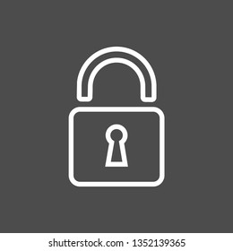 lock icon vector eps 10