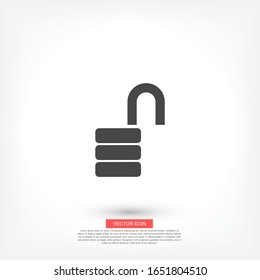 lock icon. Vector Eps 10 . Lorem Ipsum Flat Design