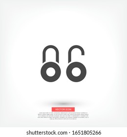 lock icon . Vector Eps 10 . Lorem Ipsum Flat Design