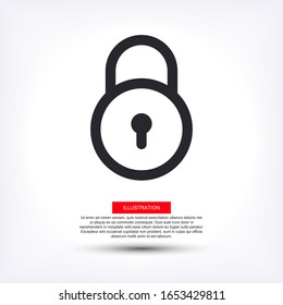 lock icon. Vector Eps 10  