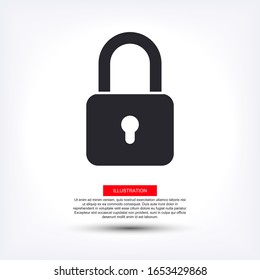 lock icon. Vector Eps 10  