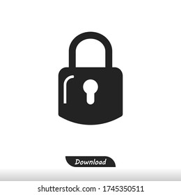 Lock icon vector eps 10