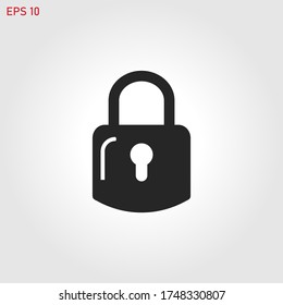 Lock icon vector eps 10