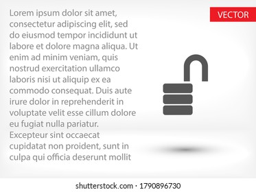  lock icon. Vector  Eps 10 . Lorem Ipsum Flat Design 