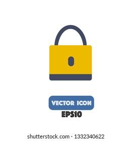 lock icon, lock vector. eps10