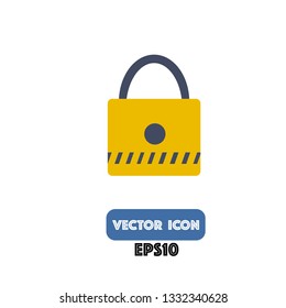 lock icon, lock vector. eps10
