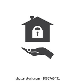 Lock Icon Vector flat design style