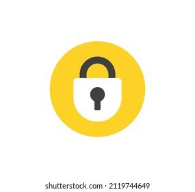 Icono de bloqueo. Icono del vector. Diseño plano