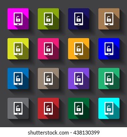 Lock Icon vector flat design