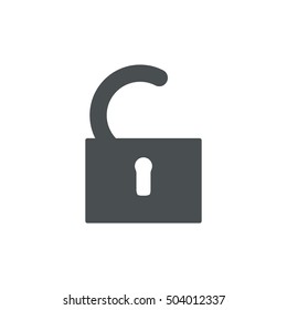 Lock Icon Vector flat design style