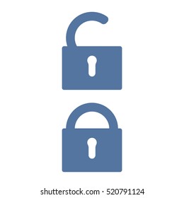 Lock Icon Vector flat design style