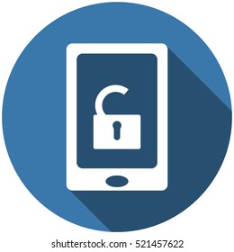 Lock Icon Vector flat design style