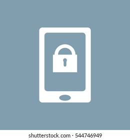 Lock Icon Vector flat design style