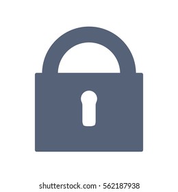 Lock Icon Vector flat design style