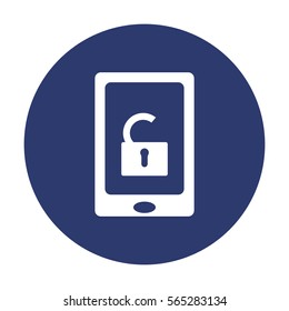 Lock Icon Vector flat design style