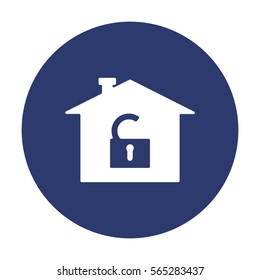 Lock Icon Vector flat design style