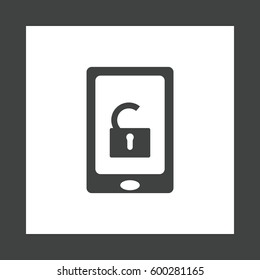 Lock Icon Vector flat design style