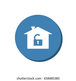 Lock Icon Vector flat design style