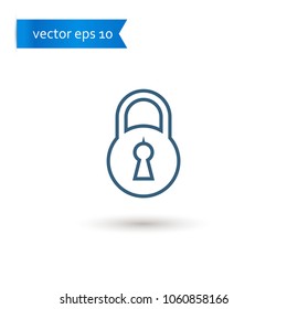 lock. lock icon. lock vector. flat style. sign design vector. sign design. Vector EPS 10