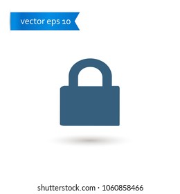 lock. lock icon. lock vector. flat style. sign design vector. sign design. Vector EPS 10