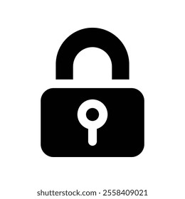 lock icon. vector glyph icon for your website, mobile, presentation, and logo design.