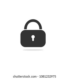 Lock icon. Vector illustration.