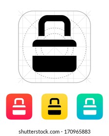Lock icon. Vector illustration.
