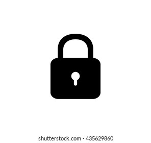Lock icon. Lock vector illustration. 