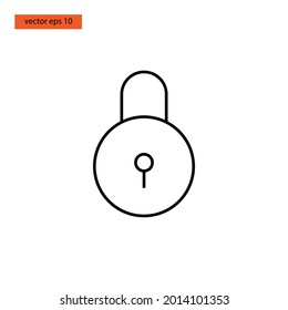  Lock icon vector illustration design