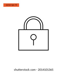  Lock icon vector illustration design