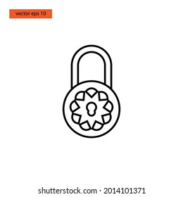  Lock icon vector illustration design