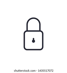 Lock Icon Vector Illustration Eps
