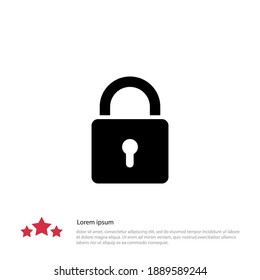 icono de bloqueo. Ilustración del vector EPS 10.