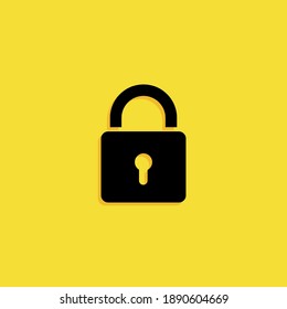 lock icon. Vector illustration EPS 10.