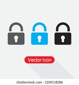 Lock Icon Vector Illustration Eps10