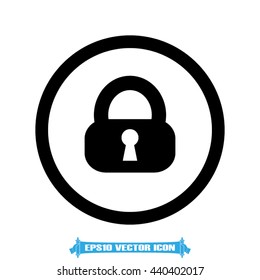 lock icon vector illustration eps10.