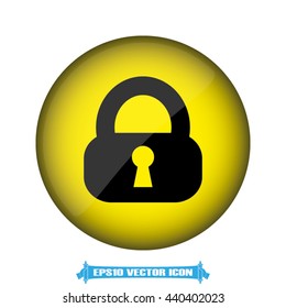 lock icon vector illustration eps10.