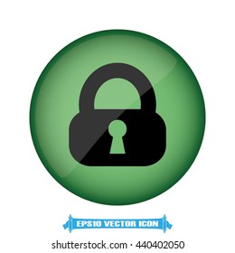 lock icon vector illustration eps10.