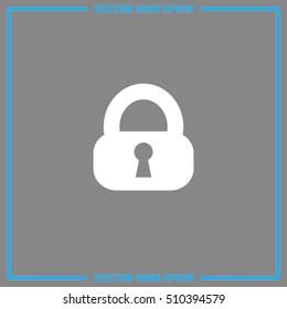 lock icon vector illustration eps10.