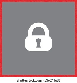 lock icon vector illustration eps10.