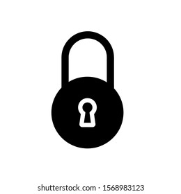 Lock icon, vector illustration. Flat design style. vector lock icon illustration isolated on white background, lock icon Eps10. lock icons graphic design vector symbols.