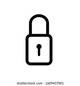 Lock icon, vector illustration. Flat design style. vector lock icon illustration isolated on white background, lock icon Eps10. lock icons graphic design vector symbols.