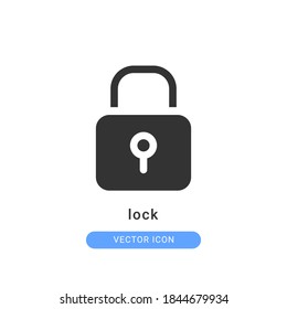 lock icon vector illustration. lock icon glyph design.